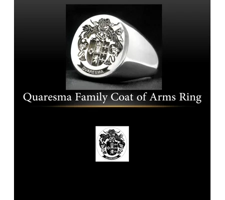 Quaresma Family Crest Ring