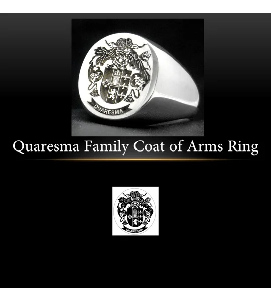 Quaresma Family Crest Ring
