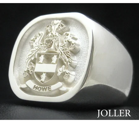 Custom Made Family Crest Cushion Ring