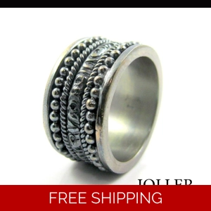 Men's Black Wedding Band - Handmade