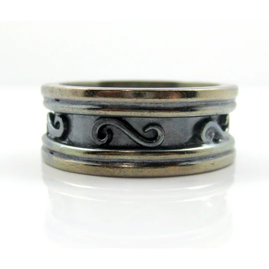 Black Wedding Band - Mens