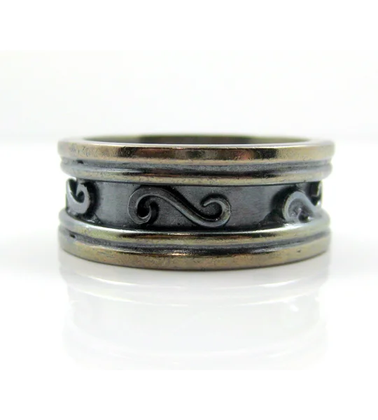 Black Wedding Band - Mens