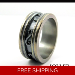 Black Wedding Band - Mens