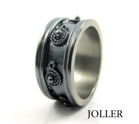 Mens Black Wedding Band