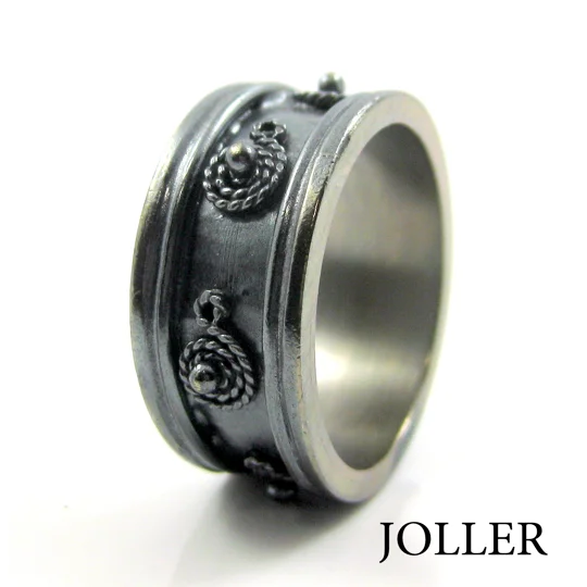 Mens Black Wedding Band