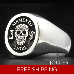 Calavera Signet Ring - Memento Mori