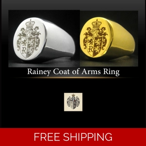 Rainey Coat of Arms Ring