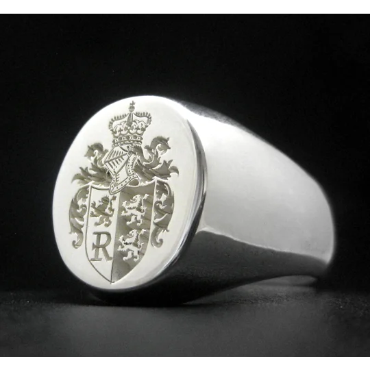 Rainey Coat of Arms Signet Ring