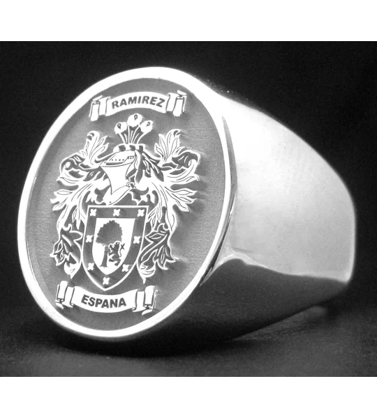 Ramirez Coat of Arms Signet Ring