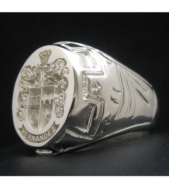 Design Your Own - Coat of Arms Ring - Castle Pattern