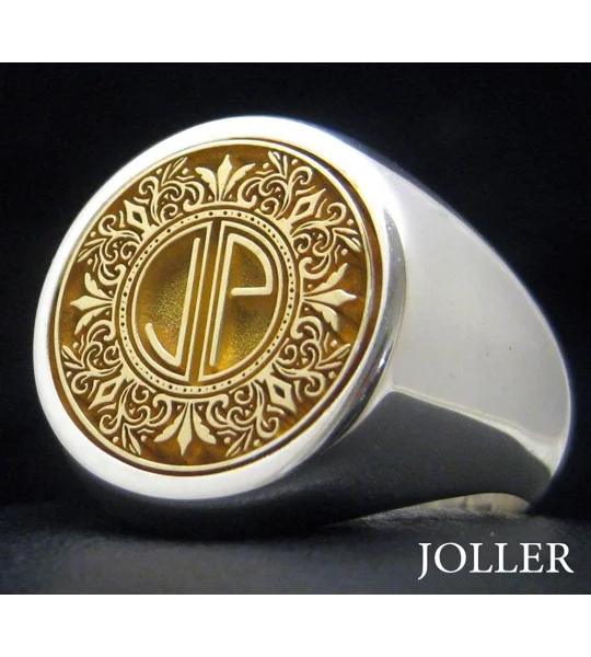 Custom Made Family Crest Ring - Any Logo - Round Signet Ring