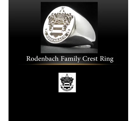Rodenbach Family Crest Ring
