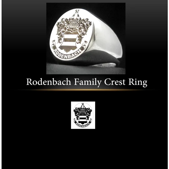 Rodenbach Family Crest Ring