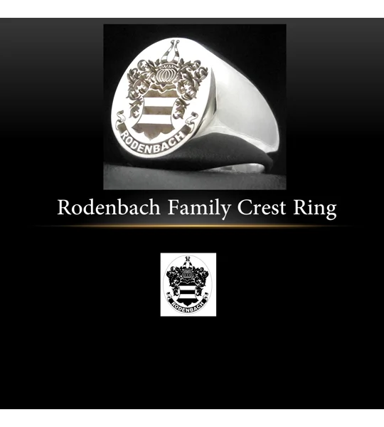Rodenbach Family Crest Ring