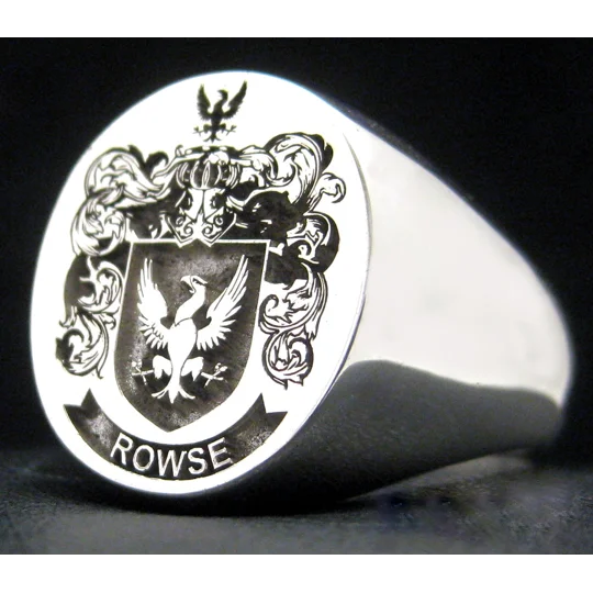 Rowse Family Crest Ring