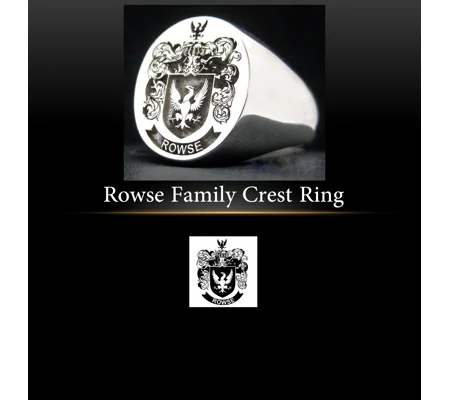 Rowse Family Crest Ring