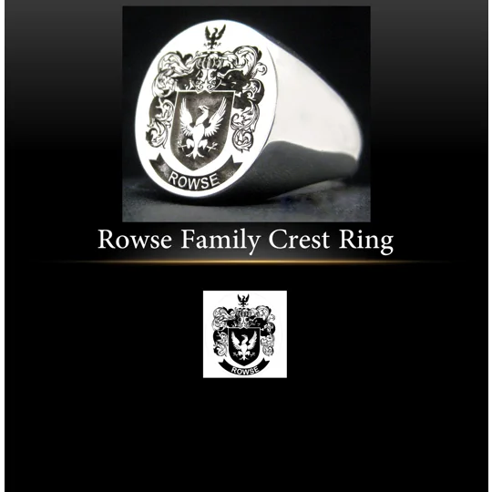 Rowse Family Crest Ring