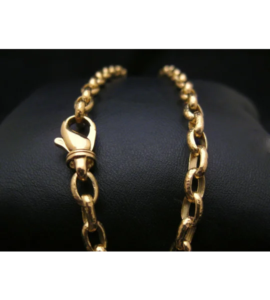 Hammered Gold Chain