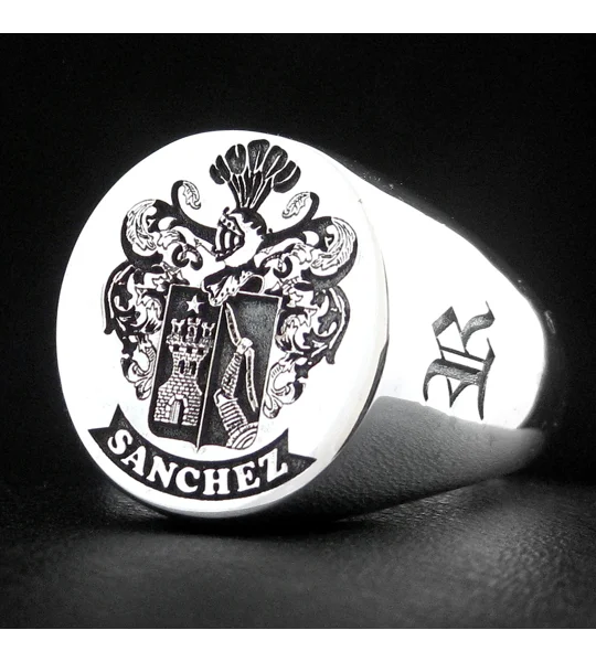 Sanchez Family Crest Ring