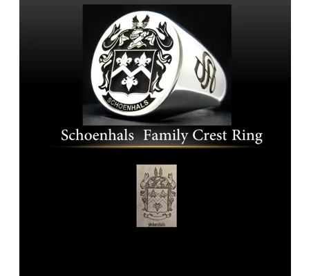 Schoenhals Family Crest Ring