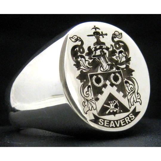 Seavers Family Crest Ring