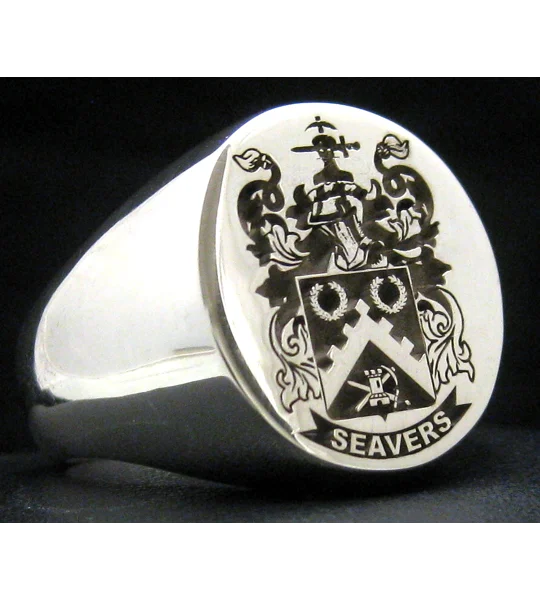 Seavers Family Crest Ring