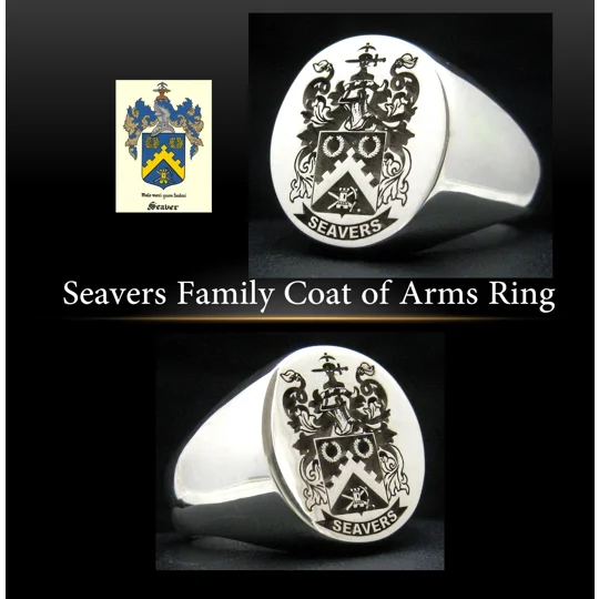 Seavers Family Crest Ring