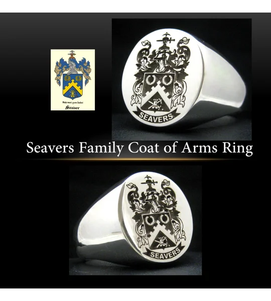 Seavers Family Crest Ring