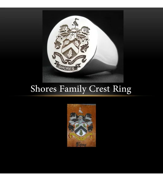 Shores Family Crest Ring