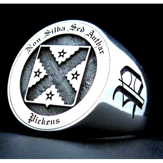 Family Crest Round Ring - Any Crest