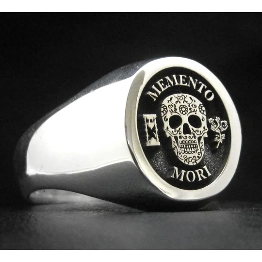 Calavera Signet Ring - Memento Mori