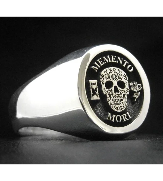 Calavera Signet Ring - Memento Mori