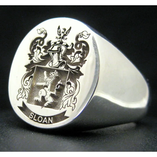 Mens Family Crest Ring