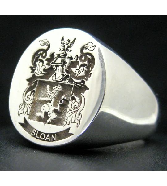 Mens Family Crest Ring