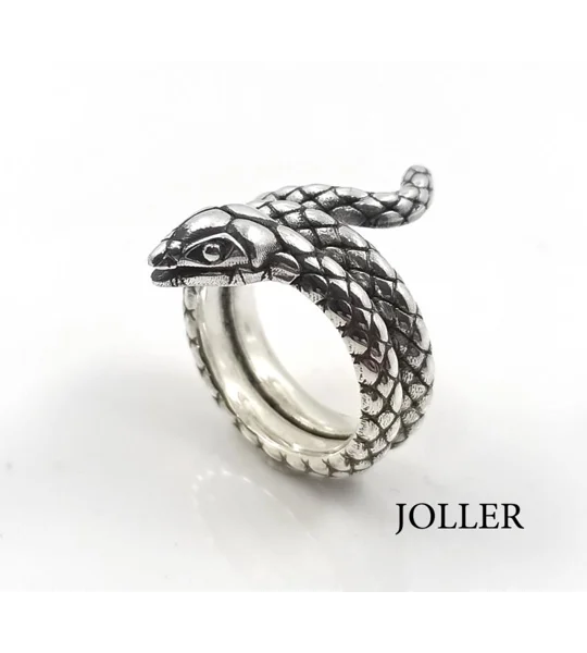 Silver Snake Ring Oxidized