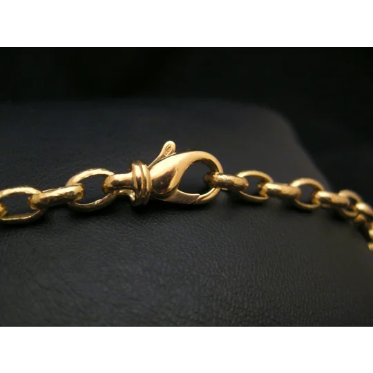 Hammered Gold Chain