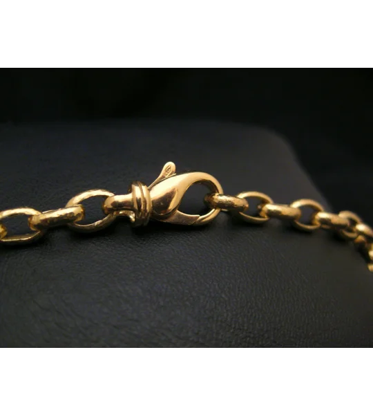Hammered Gold Chain