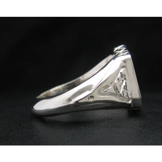 Shield Ring Custom Engraved Family Crest