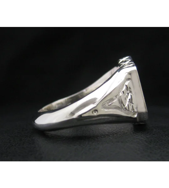 Shield Ring Custom Engraved Family Crest