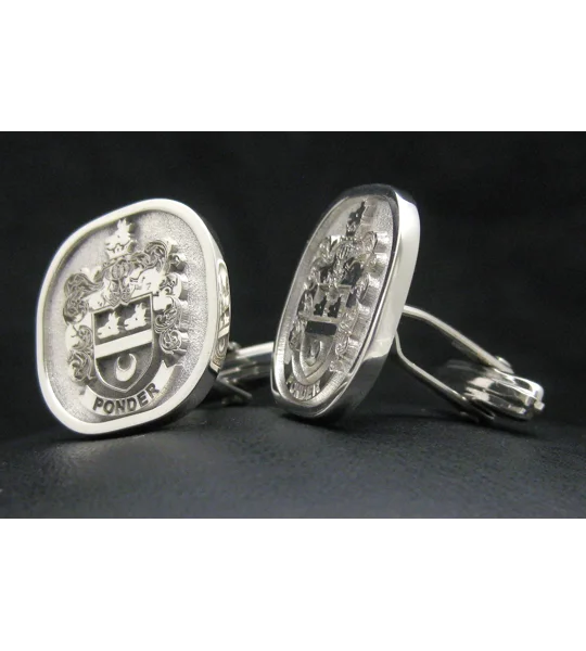 Design Your Own Family Crest Cufflinks - Mason Cufflinks - Any Crest