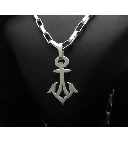 Silver Anchor Necklace