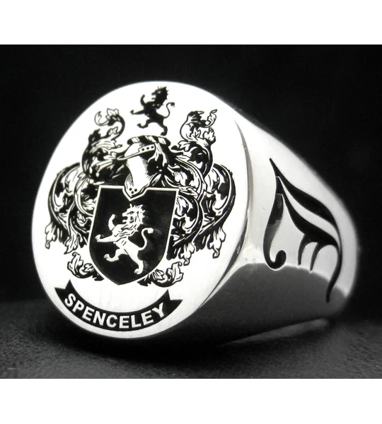 Spenceley Family Crest Ring