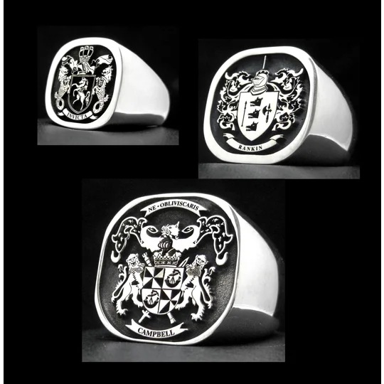 Square Signet Rings