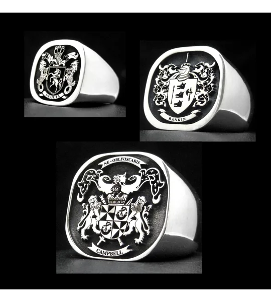 Square Signet Rings