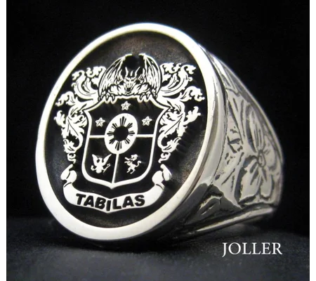 Custom Engraved Family Crest Ring