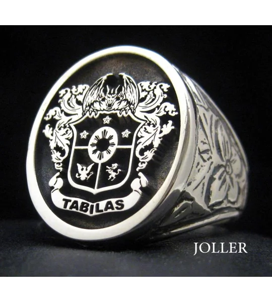 Custom Engraved Family Crest Ring