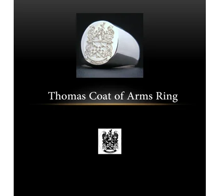 Thomas Coat of Arms Ring