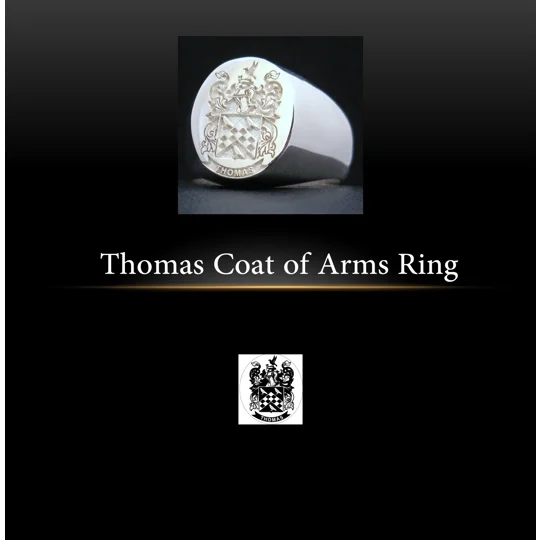 Thomas Coat of Arms Ring