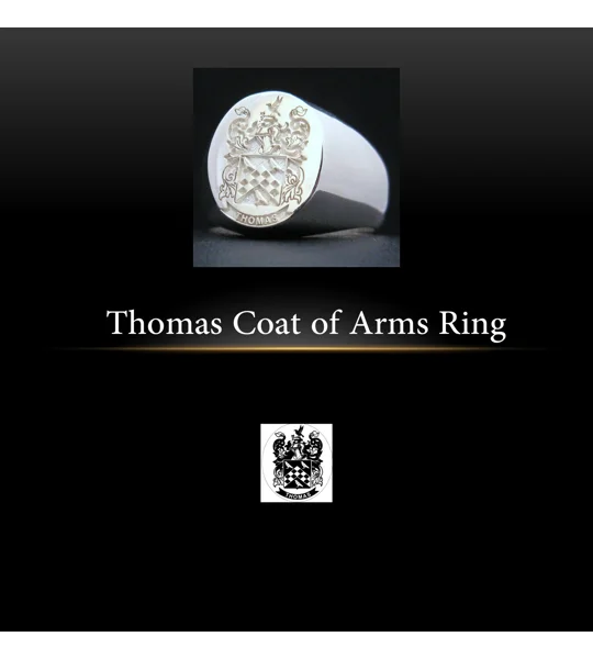 Thomas Coat of Arms Ring