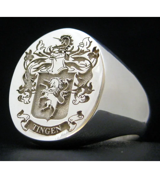 Tingen Family Crest Ring